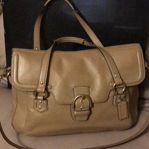 Leather coach purse